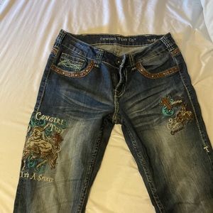 Low rise bootcut jeans cowgirl tuff CO.